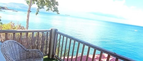 Panoramic Suite, Balcony, Sea View | Terrace/patio
