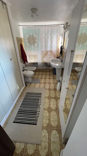 Bruser, hårtørrer, bidet, håndklæder