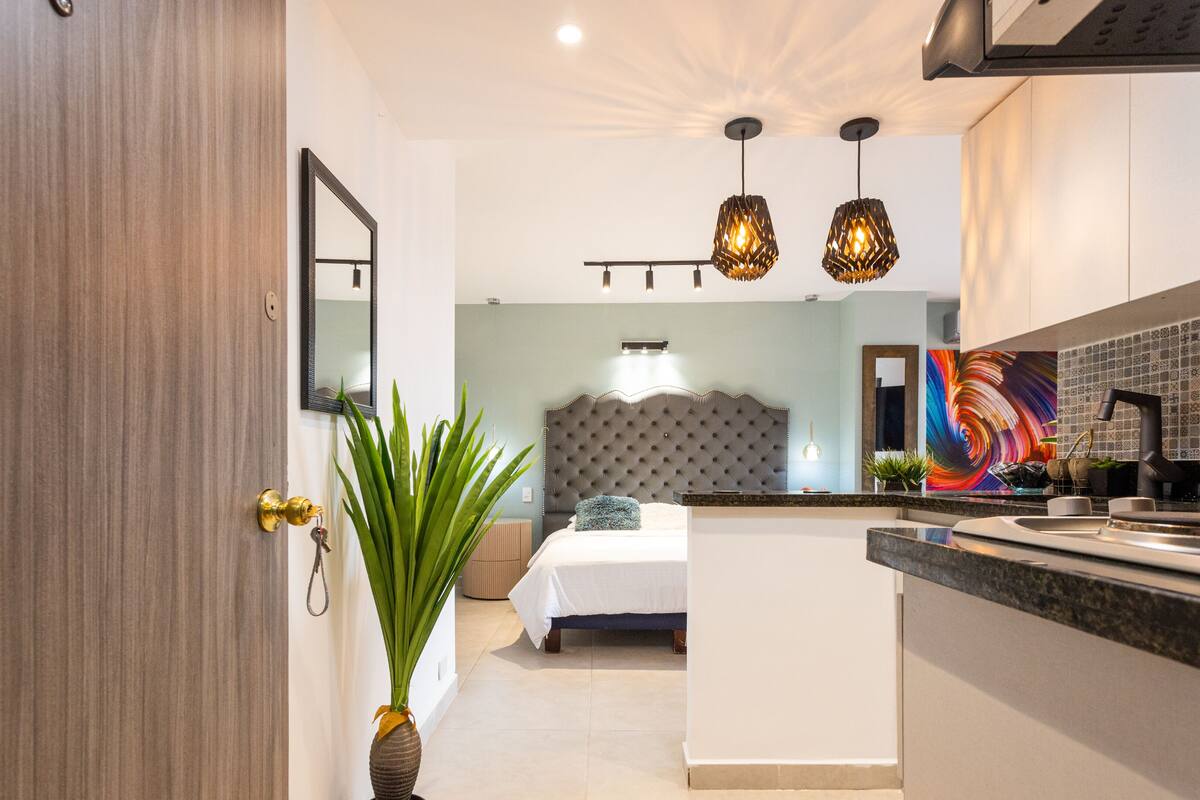 In-room safe, desk, laptop workspace, blackout curtains