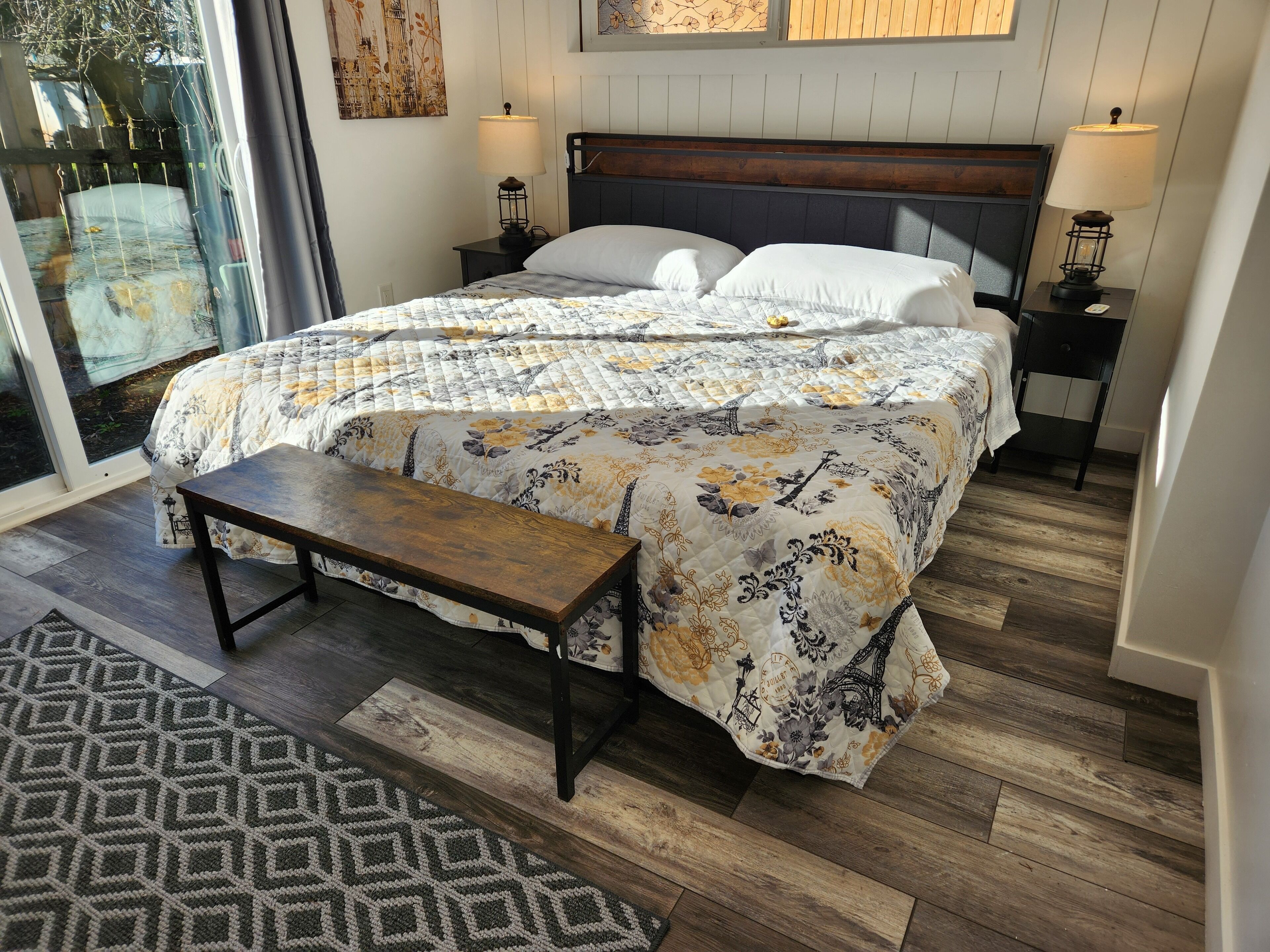 2 bedrooms, iron/ironing board, travel crib, WiFi