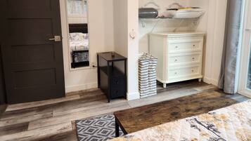 2 bedrooms, iron/ironing board, travel crib, WiFi