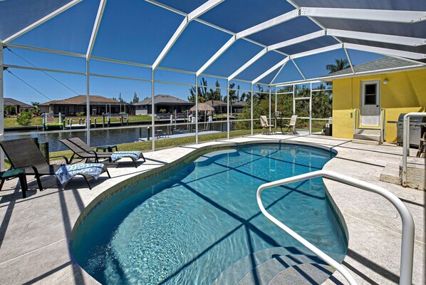 A heated pool