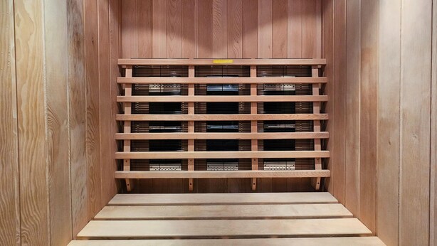 A wooden storage unit with multiple shelves and a flat base. - Renovated Holiday Home in Stavelot With Infrared Sauna (Stavelot)