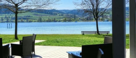 Blick von der Unterkunft