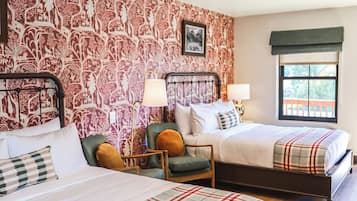Room, 2 Queen Beds | 1 bedroom, free WiFi, bed sheets
