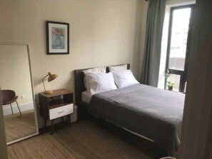 2 bedrooms, in-room safe, iron/ironing board, travel crib