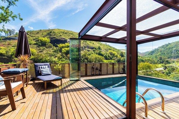 Indoor pool, outdoor pool