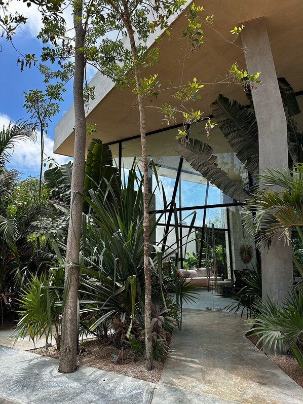 Façade de l’hébergement