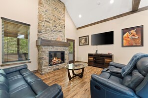 TV connectée, cheminée