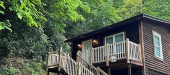 Spotless cabin on farm near BR parkway. Fire pit & waterfall! Enjoy fall colors