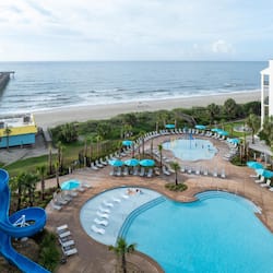 Indoor pool, seasonal outdoor pool, free cabanas, pool umbrellas