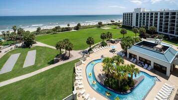Indoor pool, seasonal outdoor pool, cabanas (surcharge), pool umbrellas