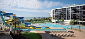 Indoor pool, seasonal outdoor pool, free pool cabanas, pool umbrellas - The Ellie Beach Resort Myrtle Beach, Tapestry By Hilton (Myrtle Beach)