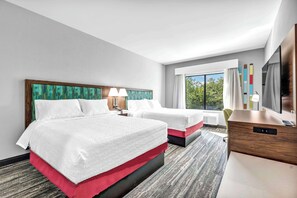 客房, 2 张大床, 冰箱和微波炉 | 熨斗/熨衣板、免费 WiFi