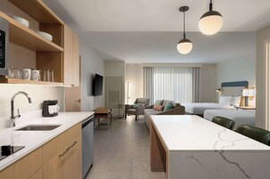 55-inch flat-screen TV with cable channels