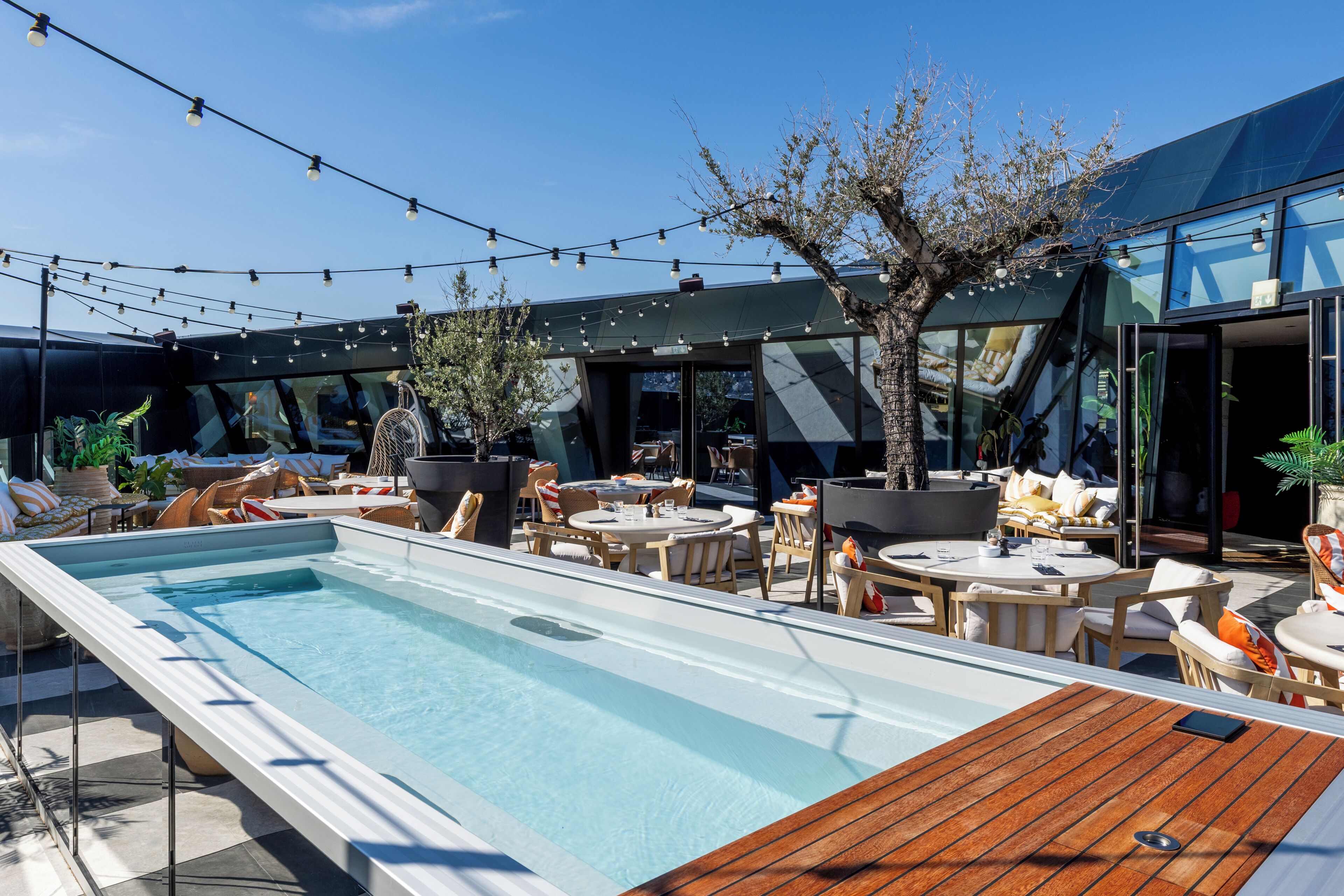 Rooftop pool