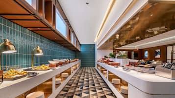 Café da manhã com buffet todos os dias (CNY 58 por pessoa)