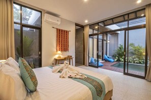 2 bedrooms, iron/ironing board, WiFi, bed sheets - Modern 2BR Villa close to Ubud center-Desirable (Gianyar)