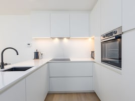 Apartment | Private kitchen | Electric kettle, toaster, highchair