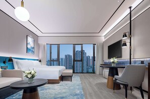 Deluxe kamer, 1 kingsize bed (Snack Bar) | Een strijkplank/strijkijzer, gratis wifi