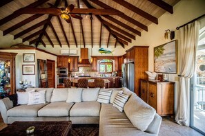 Smart TV, books, stereo