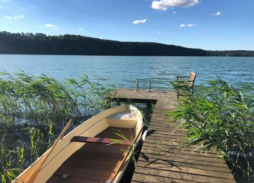 Wooden House in Plate Near Lake Schwerin