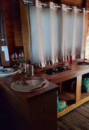 Comfort-Chalet, Küche | Eigene Küche