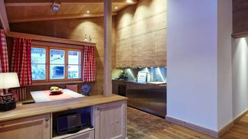 Nhà gỗ | Bếp riêng | Lò nướng, ấm điện, lò nướng bánh mì