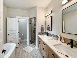 Hair dryer, towels