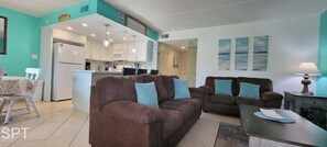 Condo, Multiple Beds, Patio, Pool View (Fiesta Sol #110) | Living area