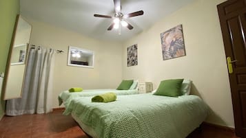 4 bedrooms, iron/ironing board, WiFi, bed sheets