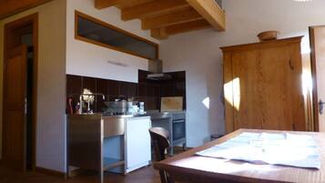 Apartment | Private kitchen | Oven, electric kettle, toaster