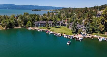 At Flathead lake, 2 queens w/kitchenette - Marina Cay Huckleberry Suite