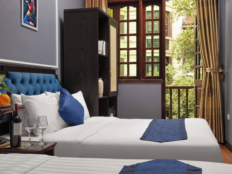 Vue sur le paysage depuis l’hébergement