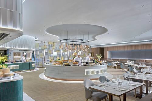 Daily buffet breakfast for a fee