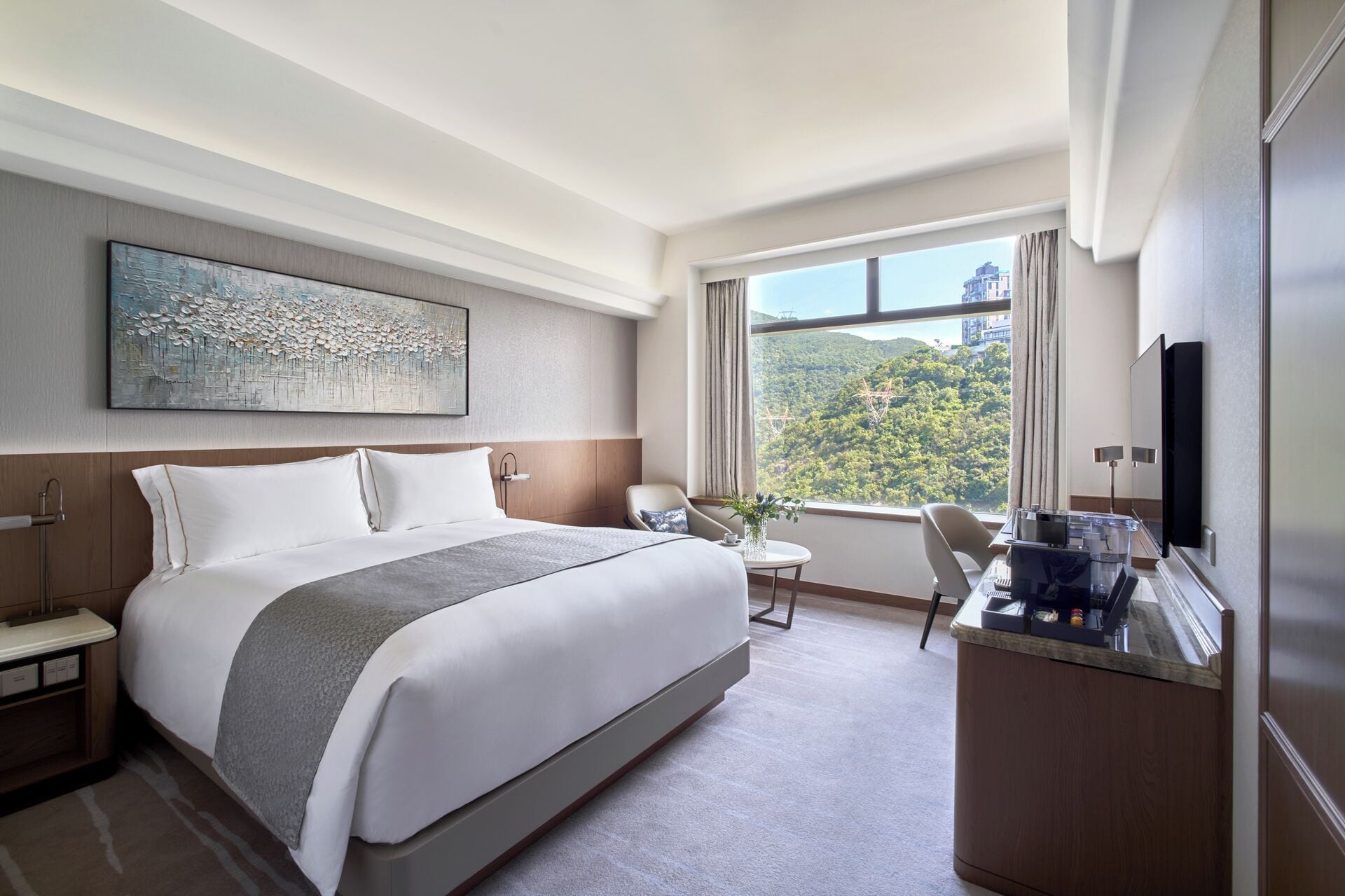 Down comforters, minibar, in-room safe, desk