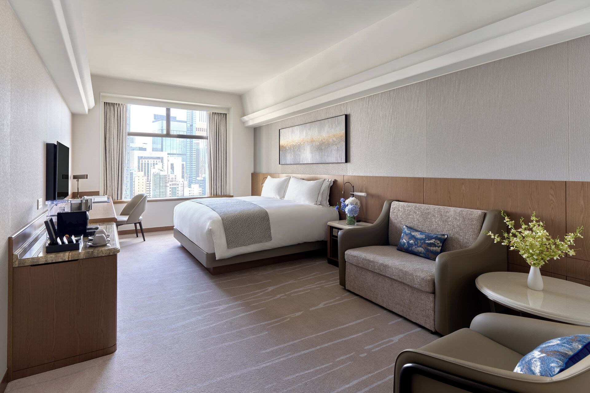 Daunenbettdecken, Minibar, Zimmersafe, Schreibtisch