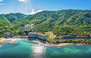 On the beach, sun-loungers, beach towels - Garza Blanca Preserve: Three Bedroom Mountain Panorama Suite (puerto vallarta)