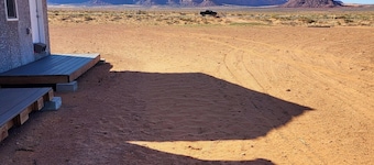 Take in the red rock views right off Highway 163 in newly built off-grid cabins!