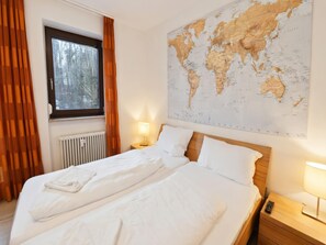 Apartamento | 2 quartos, individualmente mobiliados, roupa de cama