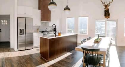 New, modern home with amazing Salmon River and mountain views