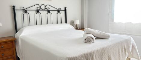 1 غرفة نوم وواي فاي وملاءات أسرّة