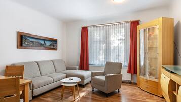 TV, fireplace, DVD player, stereo