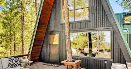 Green Roof A-Frame: Endless Views | Modern Cabin