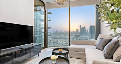 Stylish 1BR Family Stay with Balcony, Gym, and Pool Access