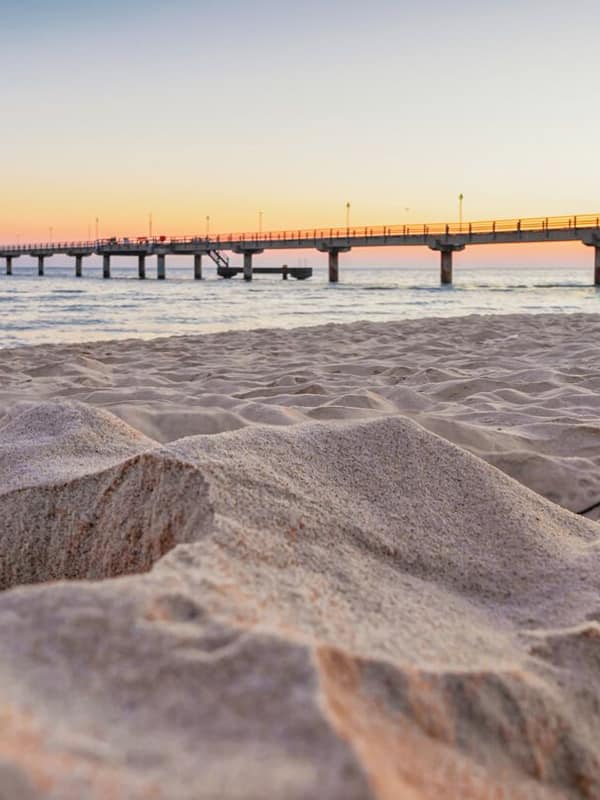 On the beach, white sand, beach volleyball