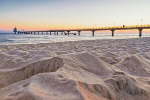Plage, sable blanc, beach-volley