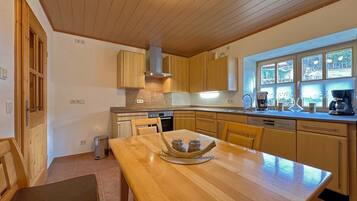 Apartment | Private kitchen | Electric kettle, toaster, high chair