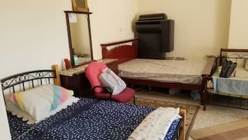 1 habitación, escritorio, tabla de planchar con plancha y wifi