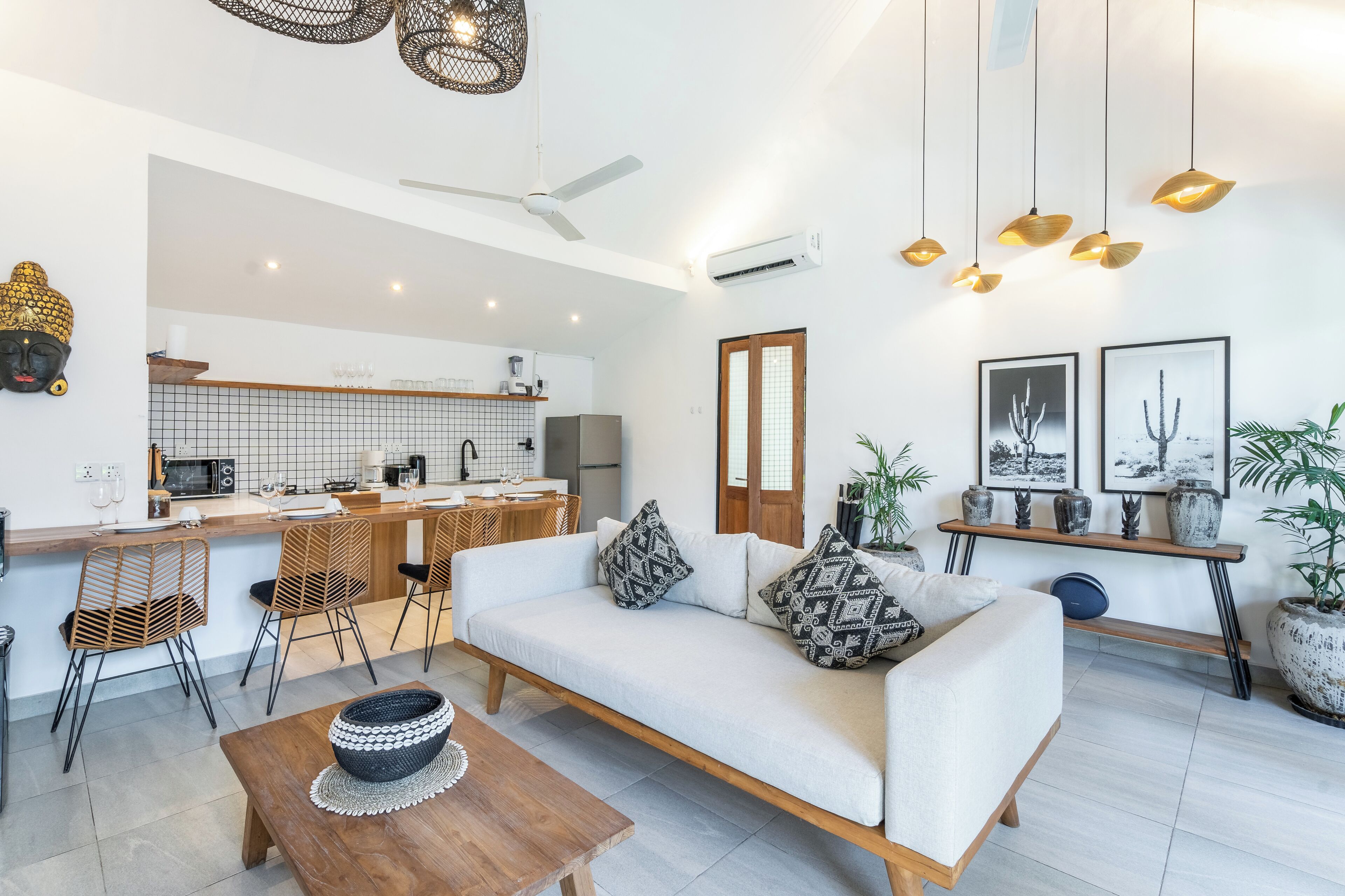 Comfort Villa, Pool View | Living area | 30-inch flat-screen TV with cable channels